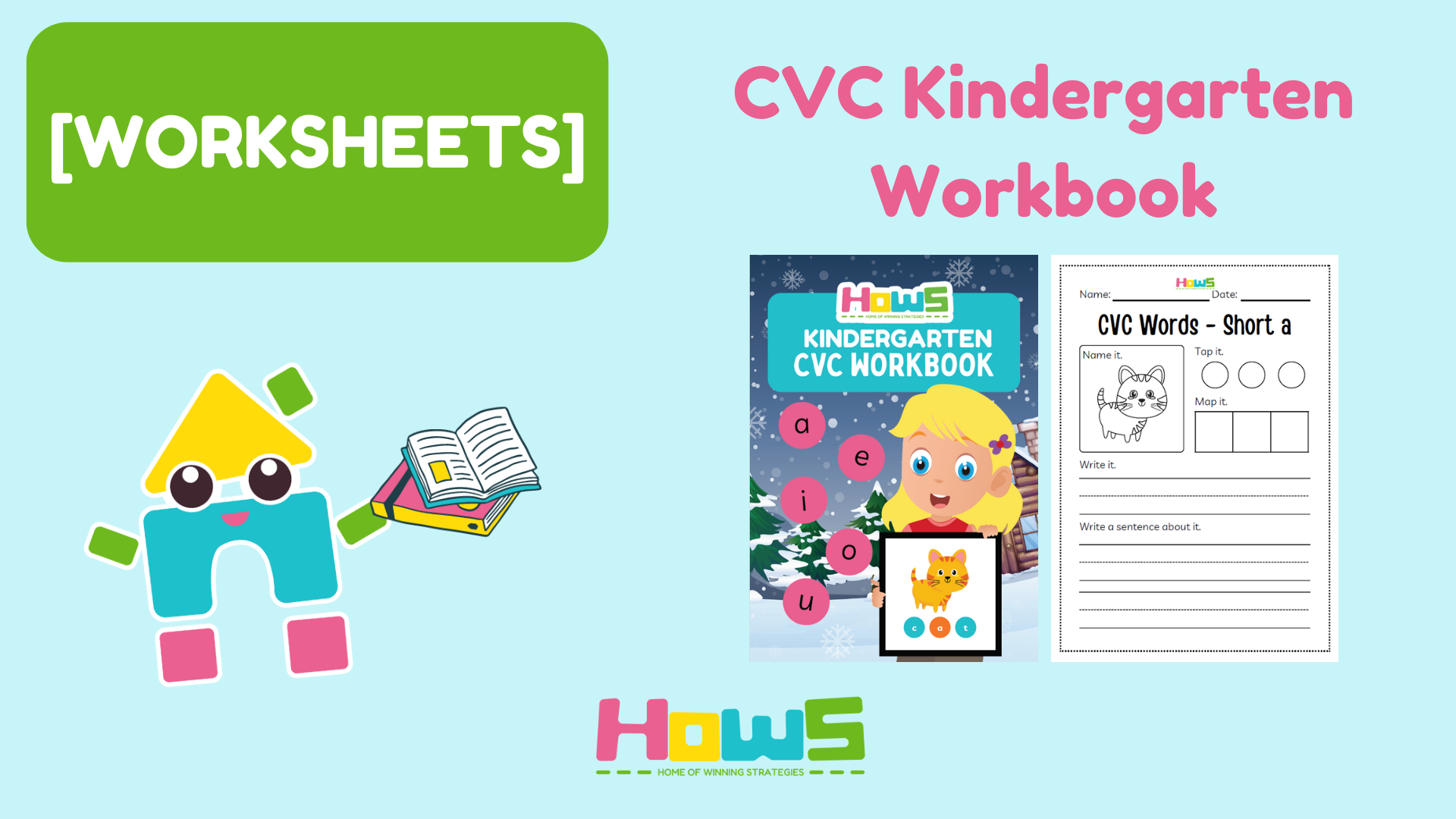 [WORKSHEETS] CVC Kindergarten Workbook