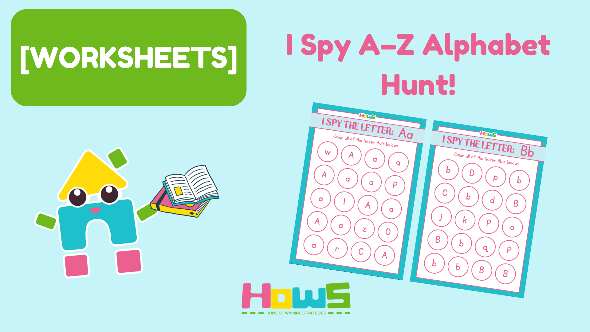[WORKSHEETS] I Spy A–Z Alphabet Hunt!