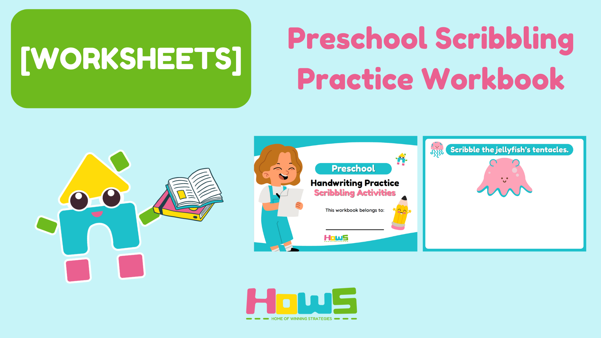 [WORKSHEETS] Preschool Scribbling Practice