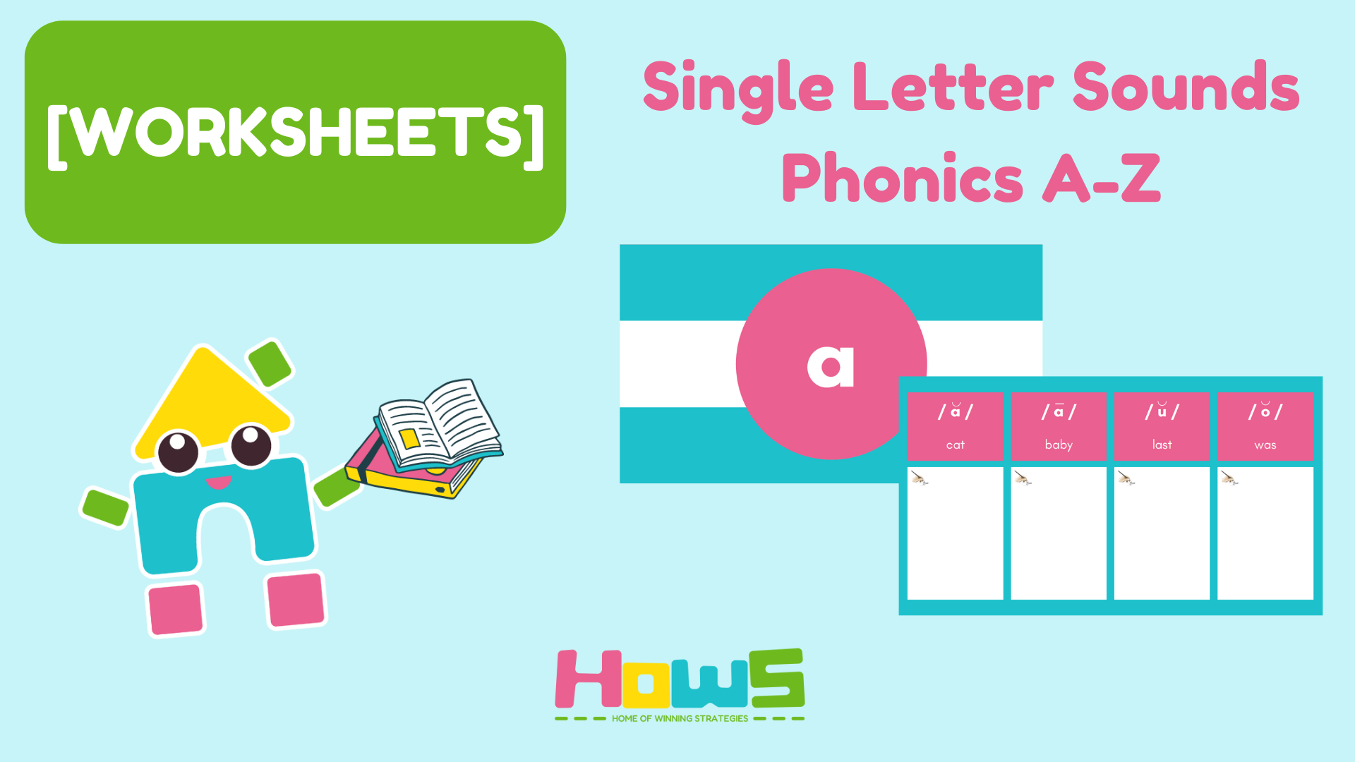 [WORKSHEETS] Single Letter Sounds Phonics A-Z