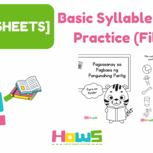 [WORKSHEETS] Basic Syllable Reading Practice (Filipino)